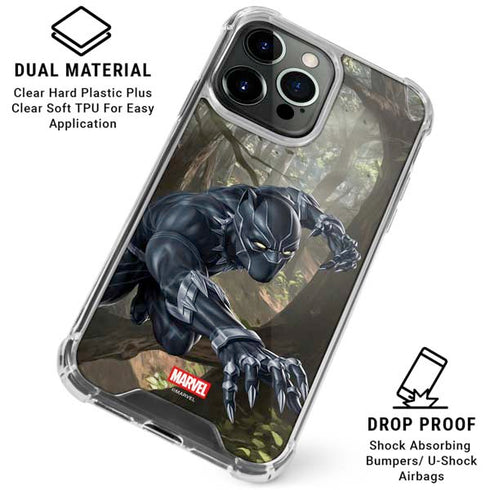 Marvel Black Panther In the Jungle iPhone 16 Pro Max Clear Case