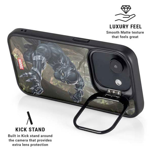 Marvel Black Panther In the Jungle iPhone 16e Kickstand Case
