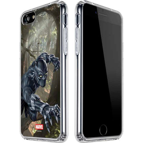 Marvel Black Panther In the Jungle iPhone SE (2nd & 3rd Gen) Clear Case