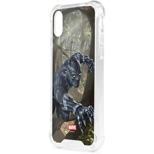 Marvel Black Panther In the Jungle iPhone XS Clear Case