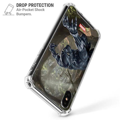 Marvel Black Panther In the Jungle iPhone XS Max Clear Case