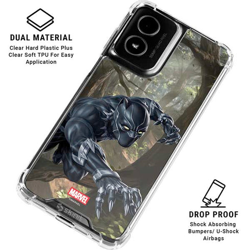 Marvel Black Panther In the Jungle Moto G Power 5G (2024) Clear Case