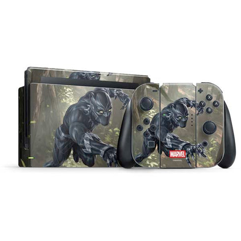 Marvel Black Panther In the Jungle Nintendo Switch Bundle Skin