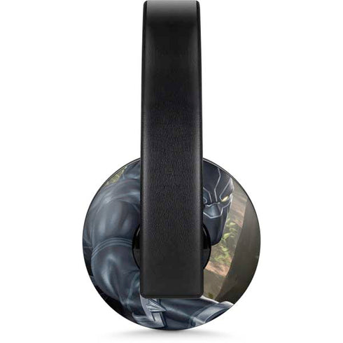 Marvel Black Panther In the Jungle PlayStation 4 Gold Wireless Headset Skin