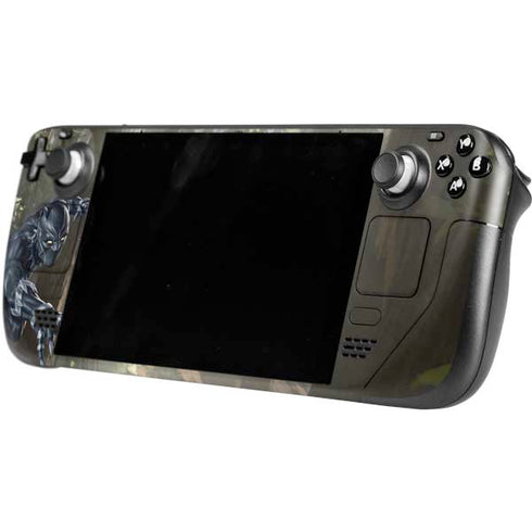 Marvel Black Panther In the Jungle Steam Deck Handheld Gaming Computer OLED Skin