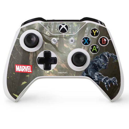 Marvel Black Panther In the Jungle Xbox One S Console and Controller Bundle Skin