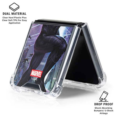 Marvel Black Panther Intergalactic Empire of Wakanda Galaxy Z Flip6 Clear Case