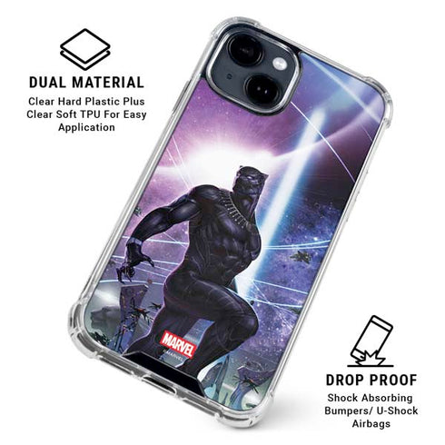 Marvel Black Panther Intergalactic Empire of Wakanda iPhone 15 Clear Case