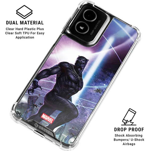 Marvel Black Panther Intergalactic Empire of Wakanda Moto G Power 5G (2024) Clear Case