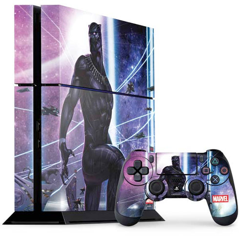 Marvel Black Panther Intergalactic Empire of Wakanda PS4 Console and Controller Bundle Skin