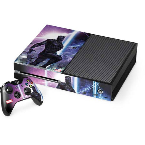 Marvel Black Panther Intergalactic Empire of Wakanda Xbox One Console and Controller Bundle Skin