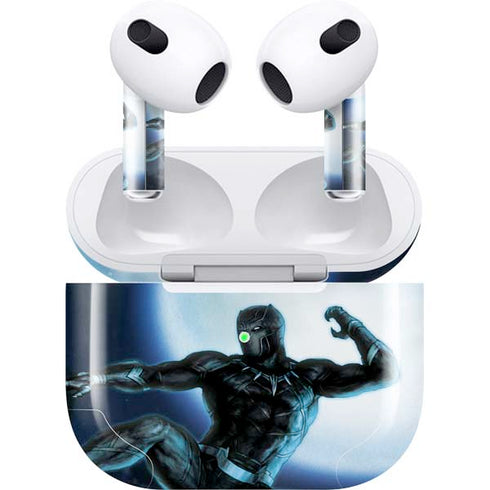 Marvel Black Panther Jumping Through Air Apple AirPods (3rd Gen 2021) Skin