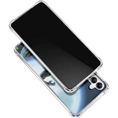 Marvel Black Panther Jumping Through Air Galaxy A15 5G Clear Case