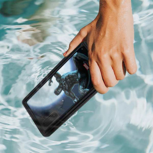 Marvel Black Panther Jumping Through Air Galaxy Note 10 Waterproof Case