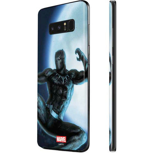 Marvel Black Panther Jumping Through Air Galaxy Note 8 Skin