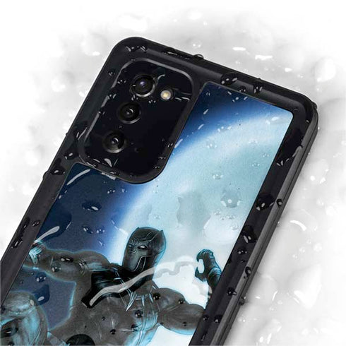 Marvel Black Panther Jumping Through Air Galaxy Note20 5G Waterproof Case