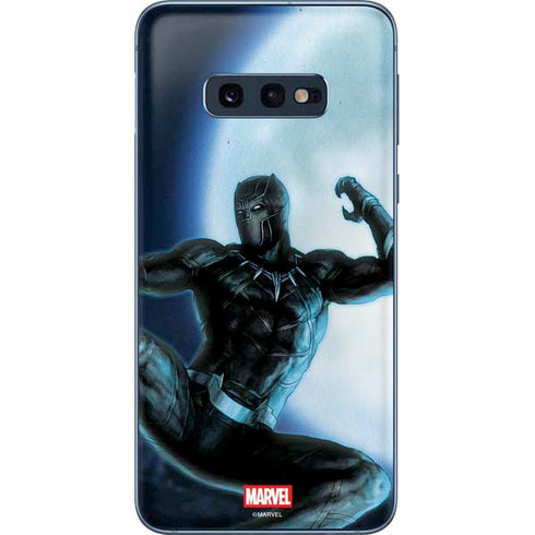 Marvel Black Panther Jumping Through Air Galaxy S10e Skin
