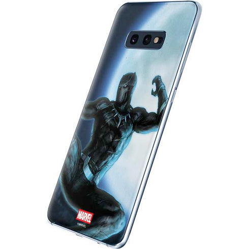 Marvel Black Panther Jumping Through Air Galaxy S10e Skin