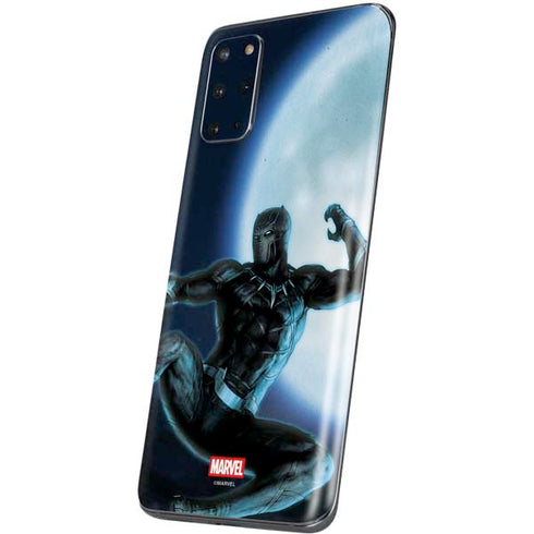 Marvel Black Panther Jumping Through Air Galaxy S20 Plus Skin
