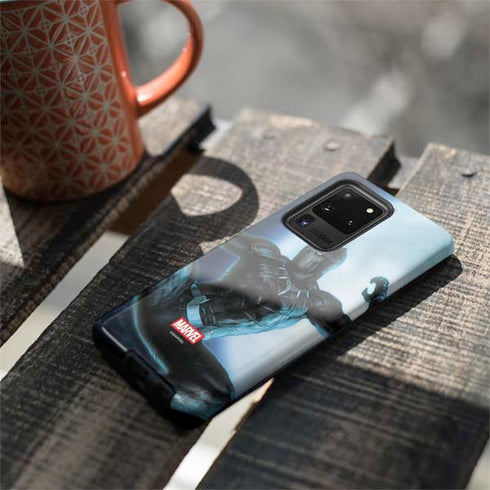 Marvel Black Panther Jumping Through Air Galaxy S20 Ultra 5G Pro Case