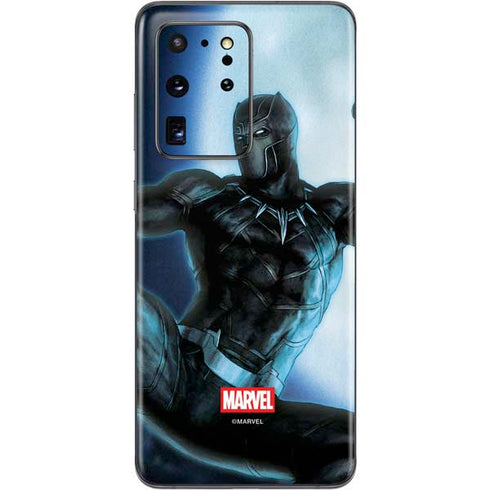 Marvel Black Panther Jumping Through Air Galaxy S20 Ultra 5G Skin