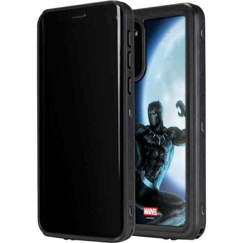 Marvel Black Panther Jumping Through Air Galaxy S20 Waterproof Case