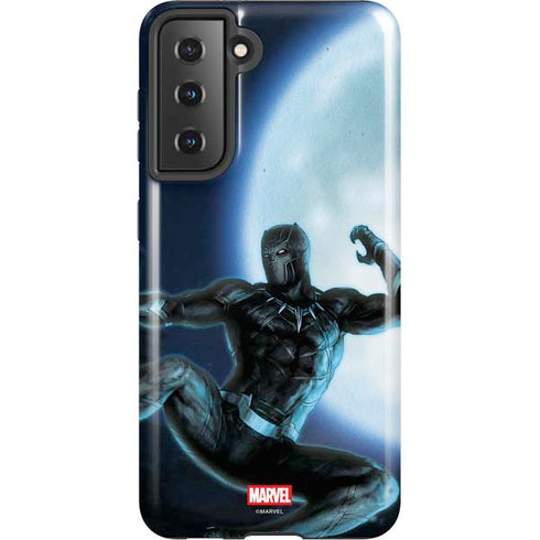 Marvel Black Panther Jumping Through Air Galaxy S21 5G Pro Case
