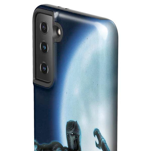 Marvel Black Panther Jumping Through Air Galaxy S21 FE Pro Case