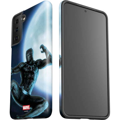 Marvel Black Panther Jumping Through Air Galaxy S21 FE Pro Case