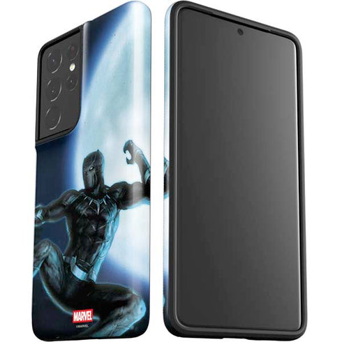 Marvel Black Panther Jumping Through Air Galaxy S21 Ultra 5G Pro Case