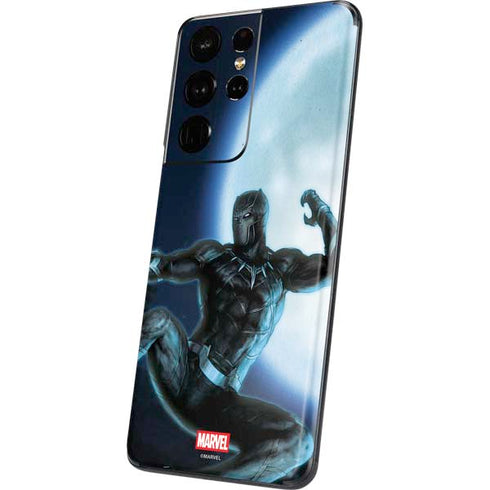 Marvel Black Panther Jumping Through Air Galaxy S21 Ultra 5G Skin