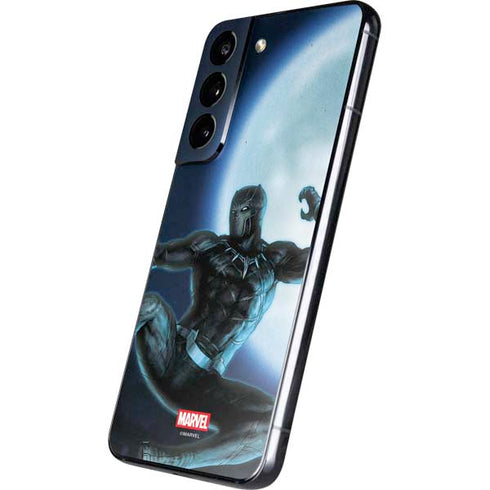 Marvel Black Panther Jumping Through Air Galaxy S22 Plus Skin