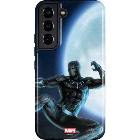 Marvel Black Panther Jumping Through Air Galaxy S22 Pro Case