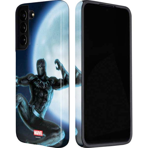 Marvel Black Panther Jumping Through Air Galaxy S22 Pro Case