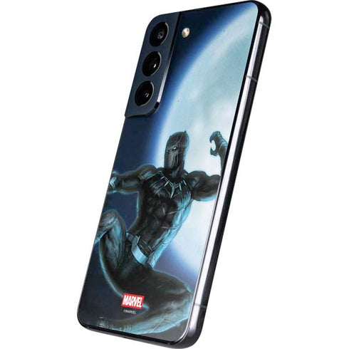 Marvel Black Panther Jumping Through Air Galaxy S22 Skin
