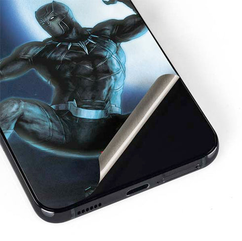 Marvel Black Panther Jumping Through Air Galaxy S22 Skin