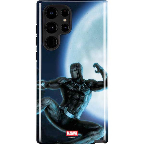 Marvel Black Panther Jumping Through Air Galaxy S22 Ultra Pro Case