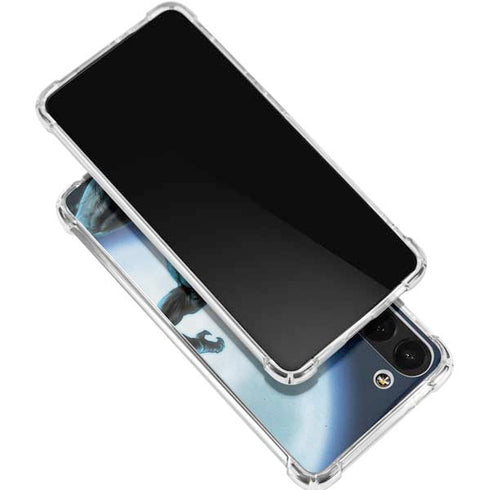 Marvel Black Panther Jumping Through Air Galaxy S23 Plus Clear Case