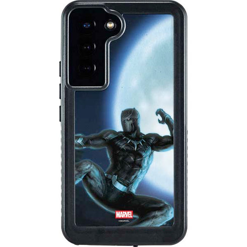Marvel Black Panther Jumping Through Air Galaxy S23 Plus Waterproof Case