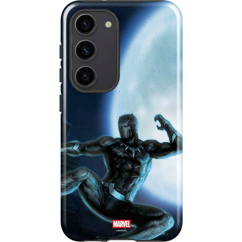 Marvel Black Panther Jumping Through Air Galaxy S23 Pro Case
