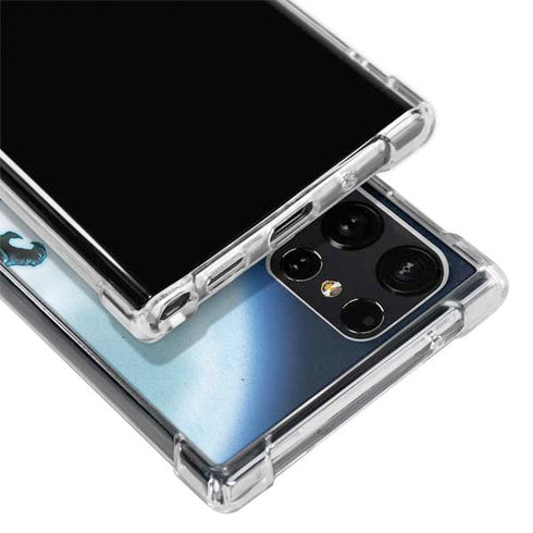 Marvel Black Panther Jumping Through Air Galaxy S23 Ultra Clear Case