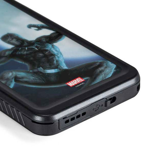 Marvel Black Panther Jumping Through Air Galaxy S23 Waterproof Case