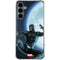 Marvel Black Panther Jumping Through Air Galaxy S24 Plus Clear Case