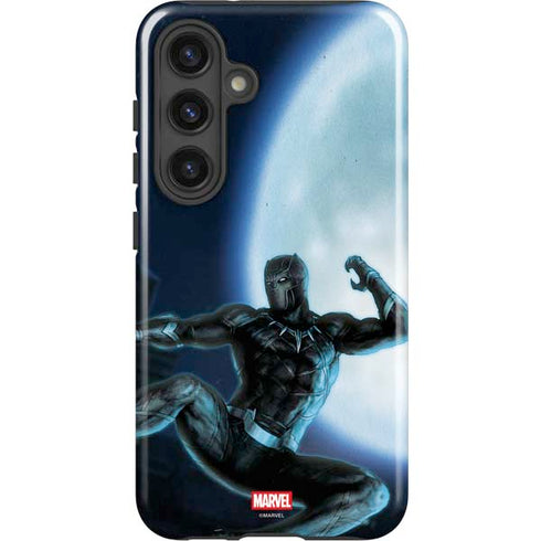 Marvel Black Panther Jumping Through Air Galaxy S24 Plus Impact Case