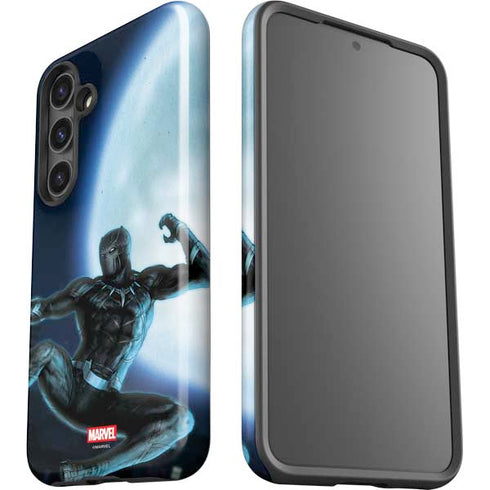 Marvel Black Panther Jumping Through Air Galaxy S24 Plus Impact Case