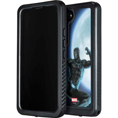 Marvel Black Panther Jumping Through Air Galaxy S24 Plus Waterproof Case