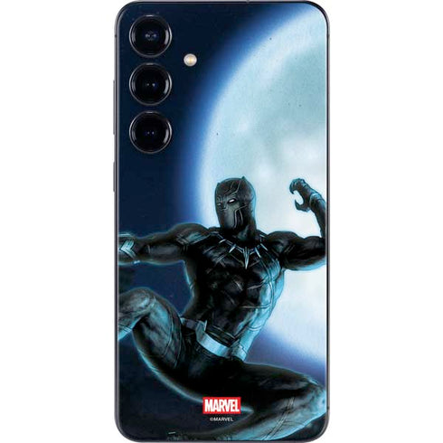 Marvel Black Panther Jumping Through Air Galaxy S24 Skin