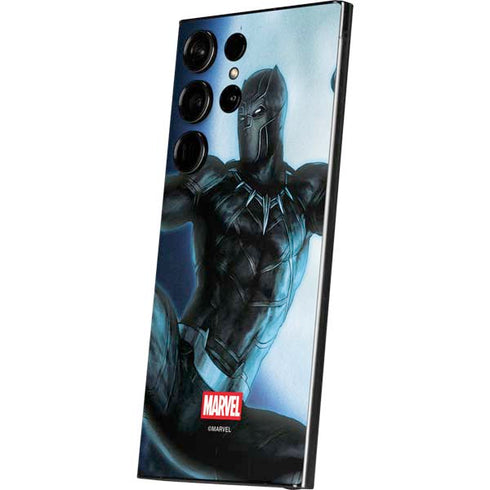Marvel Black Panther Jumping Through Air Galaxy S24 Ultra Skin