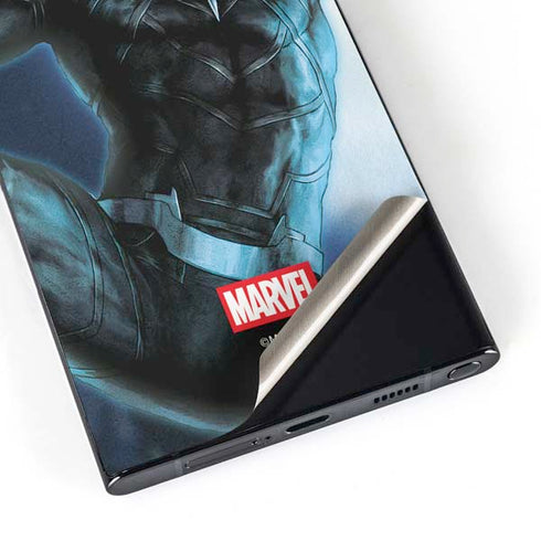 Marvel Black Panther Jumping Through Air Galaxy S24 Ultra Skin