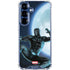 Marvel Black Panther Jumping Through Air Galaxy S25 Plus Clear Case